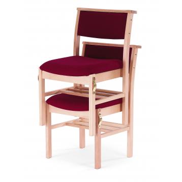 Kingston Range An Upholstered Stacking Wooden Church Chair